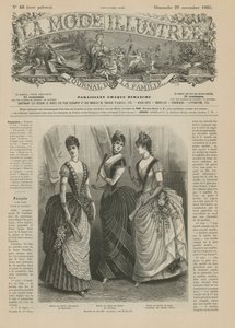 Page de La Mode Illustrée, 1885 - French School