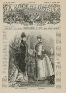 Page de La Mode Illustrée, 1885 - French School