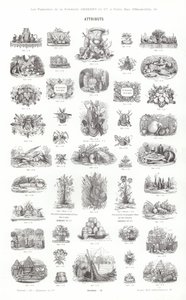 Page de Vignettes Typographiques - French School