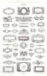 Page de Vignettes Typographiques - French School