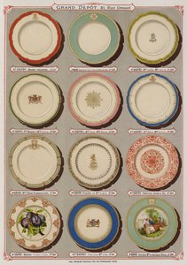 Page du catalogue du Grand Dépôt de Porcelaines, Faïences et Verreries
