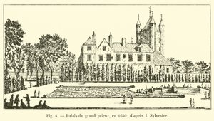 Palais du grand prieur, en 1650 - French School