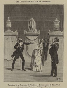 Rituel palladien dans une loge féminine - French School