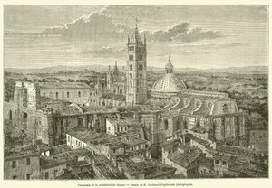 Panorama de la cathédrale de Sienne - French School