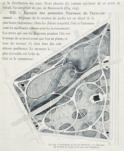 Parc du Montsouris : plan du jardin en avance - French School