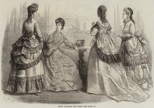 Modes de Paris pour juin (gravure) - French School