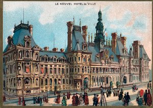 Paris. Exposition Universelle de 1889 : Hôtel de Ville à Paris. - French School