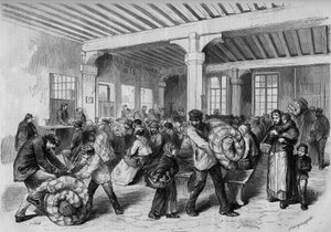 Paris, hiver 1868 : dégagement gratuit de vêtements et d