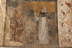 Église paroissiale de la Mare de Déu de Solers. Intérieur. Les nefs. Peintures murales. (détail). XVIe siècle (?) - French School