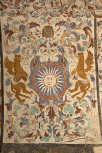 Église paroissiale de la Mare de Déu de Solers. Intérieur. Les nefs. Peintures murales. (détail). XVIe siècle (?) - French School