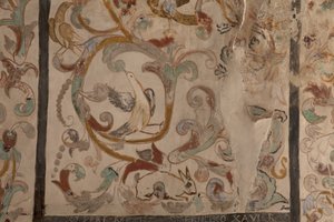 Église paroissiale (Església de la Mare de Déu de Solers). Intérieur. Les nefs. Peintures murales. Détail. 16ème siècle (?) - French School