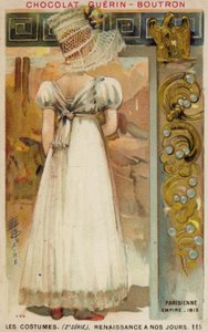 Modes parisiennes du Premier Empire, 1813 - French School