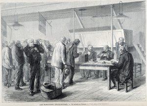 Élections parlementaires : un bureau de vote en Beauce - dans « Le Monde Illustré », mars 1876