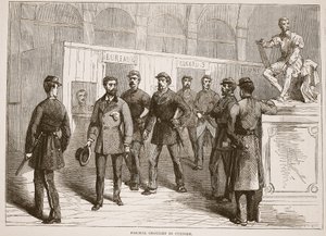 Paschal Grousset en garde à vue, illustration de l