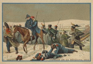 Passage de la Bérézina en 1812 - French School