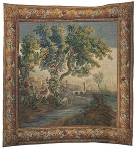 Tapisserie pastorale, Beauvais, milieu du XVIIIe siècle - French School