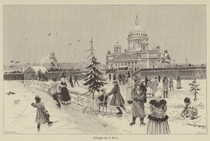 Patinage sur la Neva - French School