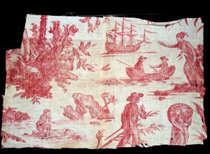 Paul et Virginie Toile de Jouy - French School