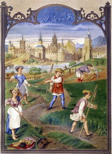 Paysans fauchant l