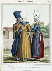 Paysans de Bordeaux - lithographie