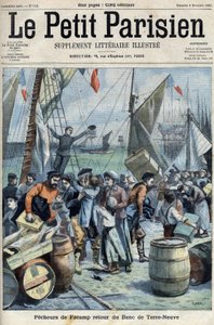 Pêcheurs de Fécamp : retour du Banc de Terre-Neuve, dans "Le Petit Parisien" - French School