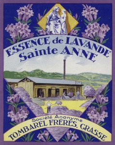 Étiquette de parfum, Essence de Lavande - French School