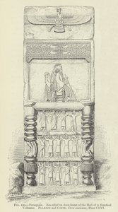Persépolis, Bas-relief sur le cadre de porte de la Salle des Cent Colonnes - French School