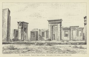 Persépolis, Façade du Palais de Darius - French School