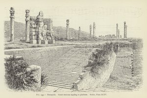 Persépolis, grand escalier menant à la plateforme