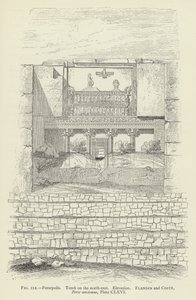 Persépolis, Tombe au nord-est, Élévation - French School