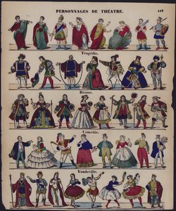 Personnages de théâtre - French School