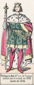 Philippe le Bel, 46e roi de France, monté sur le trône en 1285, mort en 1314 - French School