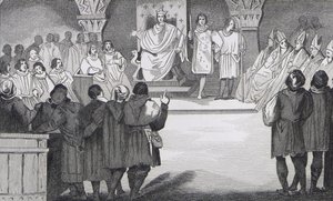 Philippe IV (1268-1314) le Bel réunit les États généraux au Louvre, d