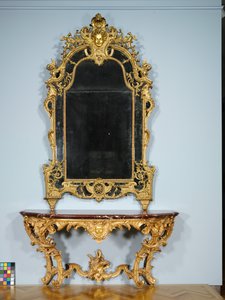 Miroir de cheminée - French School