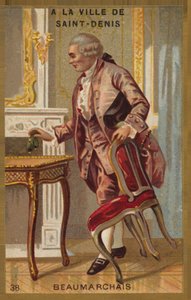 Pierre-Augustin Caron de Beaumarchais, dramaturge et révolutionnaire français (1732-1799), à la ville de Saint-Denis - French School