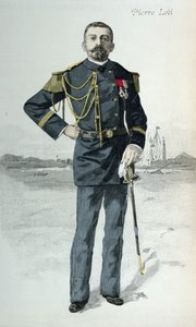 Pierre Loti (1850-1923), illustration de couverture de La Revue Illustrée, 1er octobre 1889 - French School