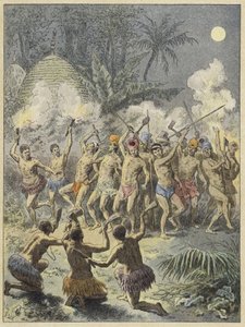 Pilou, danse traditionnelle kanak, Nouvelle-Calédonie - French School