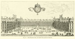 Place Royale en 1645; fac-similé d