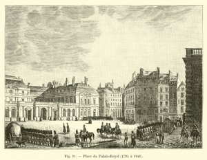 Place du Palais-Royal, 1795 à 1848 - French School