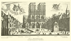 Place du Parvis en 1650