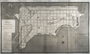 Plan Directeur de la Ville des Cayes, 1789 - French School