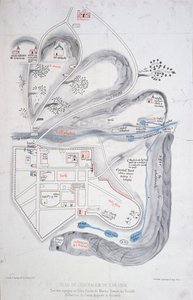 Plan de Jérusalem en 1308, illustration d