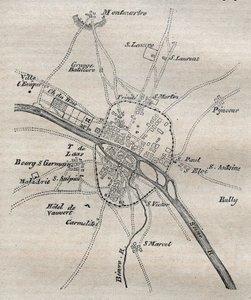 Plan de Paris sous Philippe Auguste