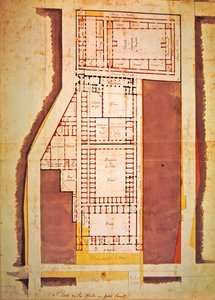 Plan de la prison de la Grande et Petite Force, rue du Roi de Sicile, Paris