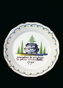 Assiette, 1791