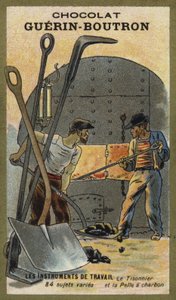 Pique-feu et pelle à charbon - French School