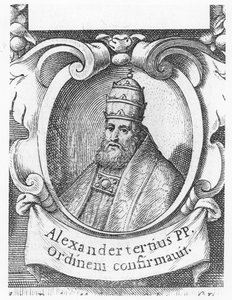 Pape Alexandre III (gravure) - French School