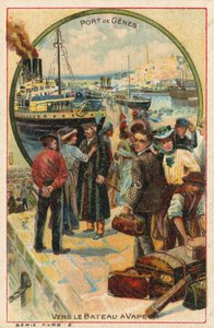 Port de Gênes, Italie - French School