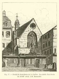 Portail de Saint-Denis de la Chartre, fac-similé d