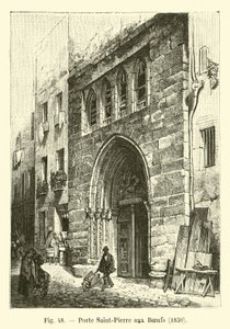 Porte Saint-Pierre aux Bœufs, 1830 - French School